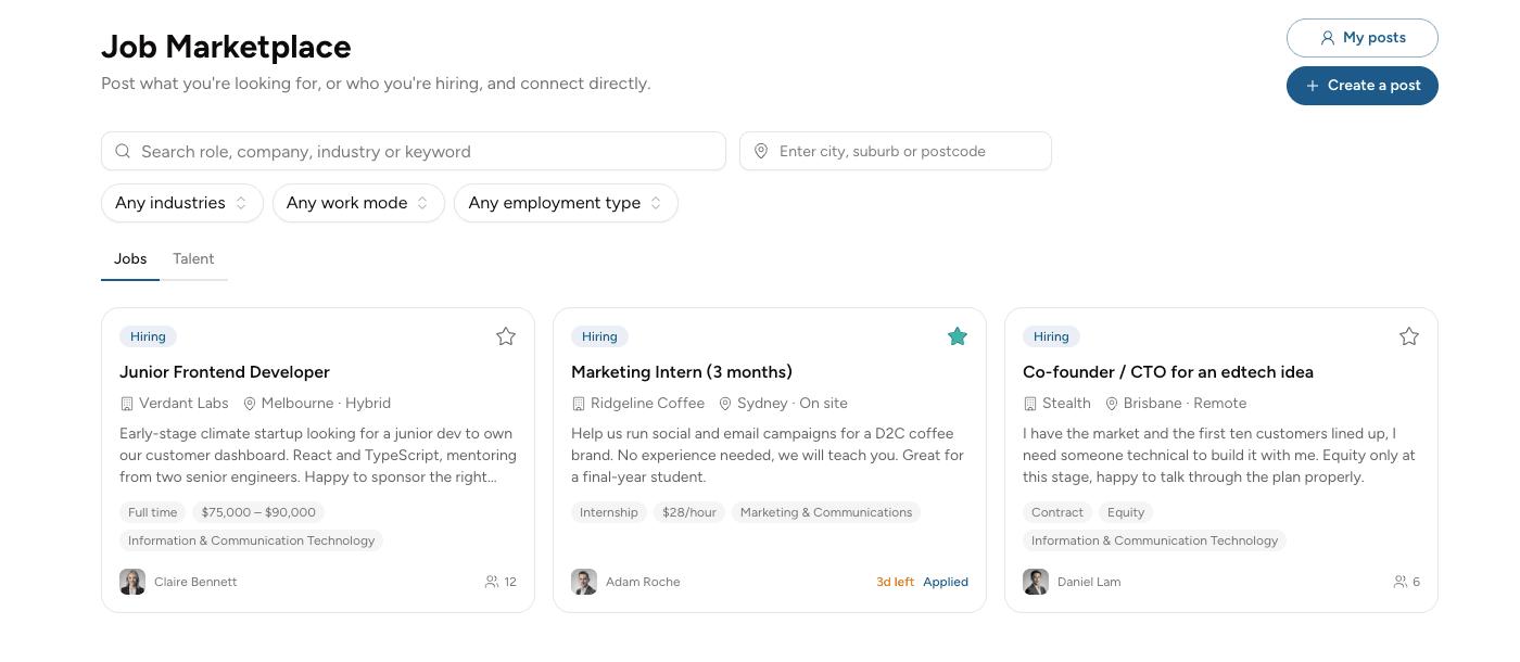 Job Marketplace